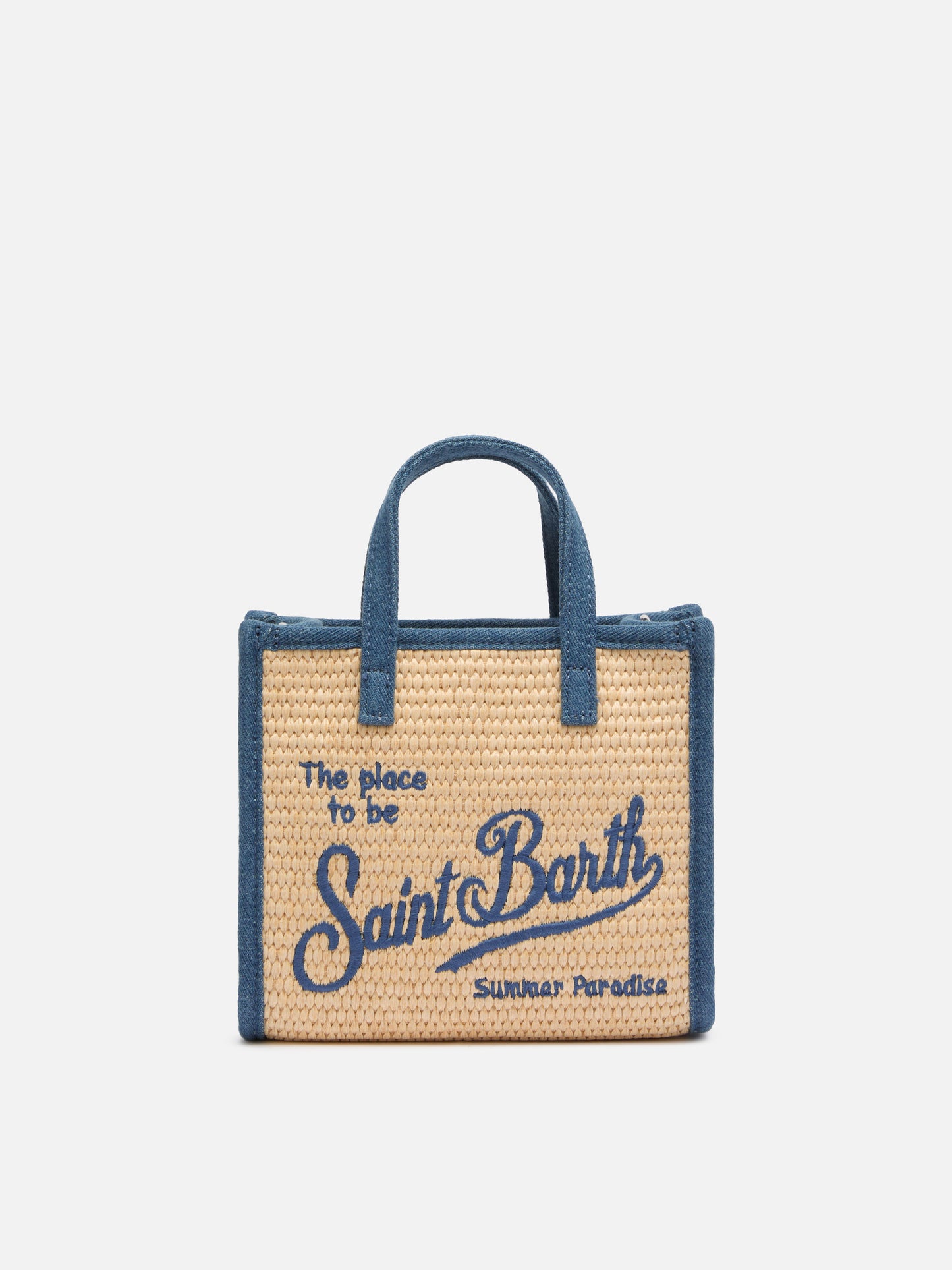 Beige Vivian Mini Straw handbag - MC2 Saint Barth