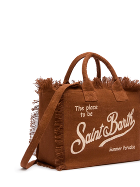 Colette linen brown handbag - MC2 Saint Barth