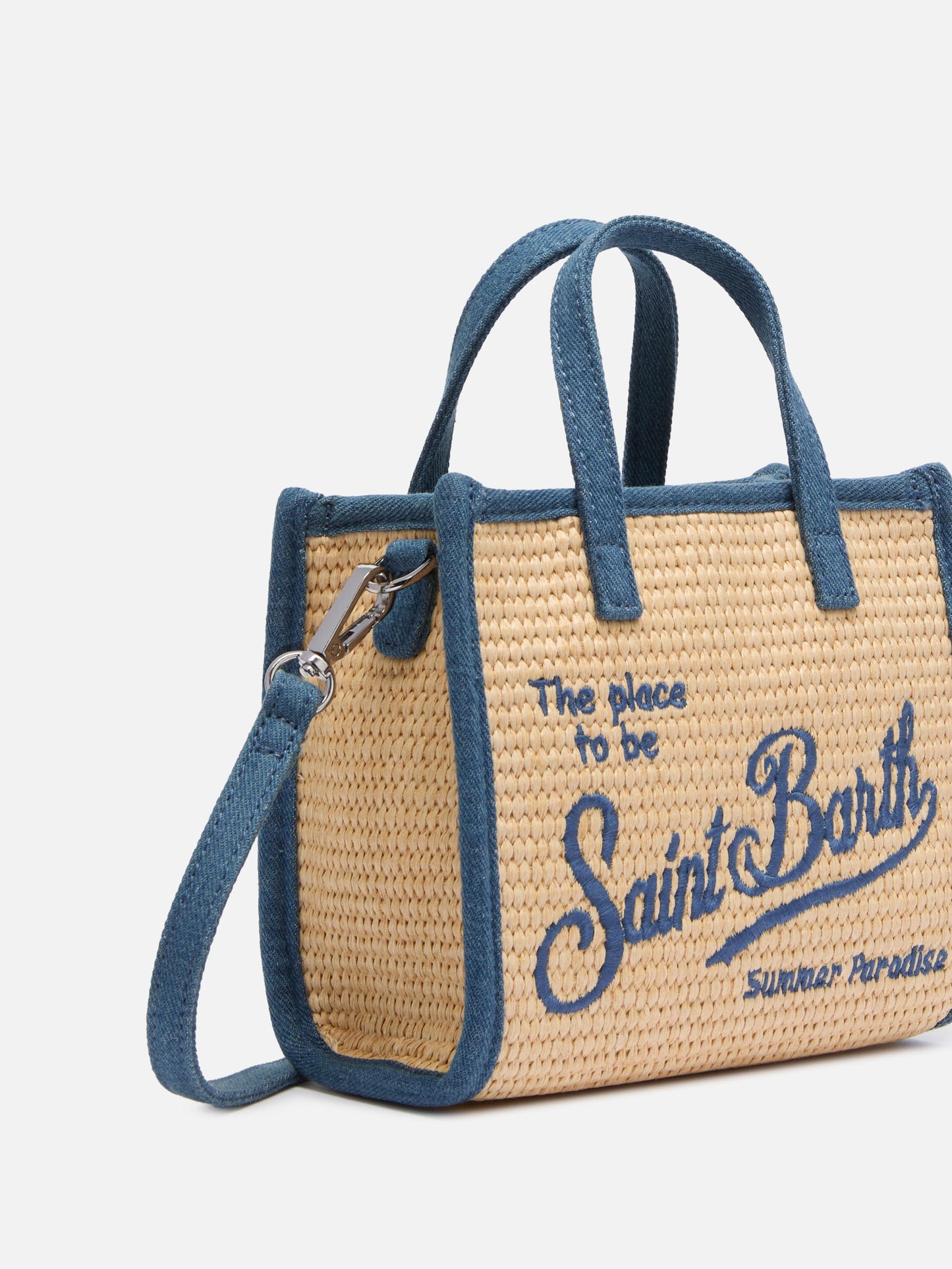 Beige Vivian Mini Straw handbag - MC2 Saint Barth