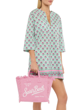 Colette linen pink handbag - MC2 Saint Barth