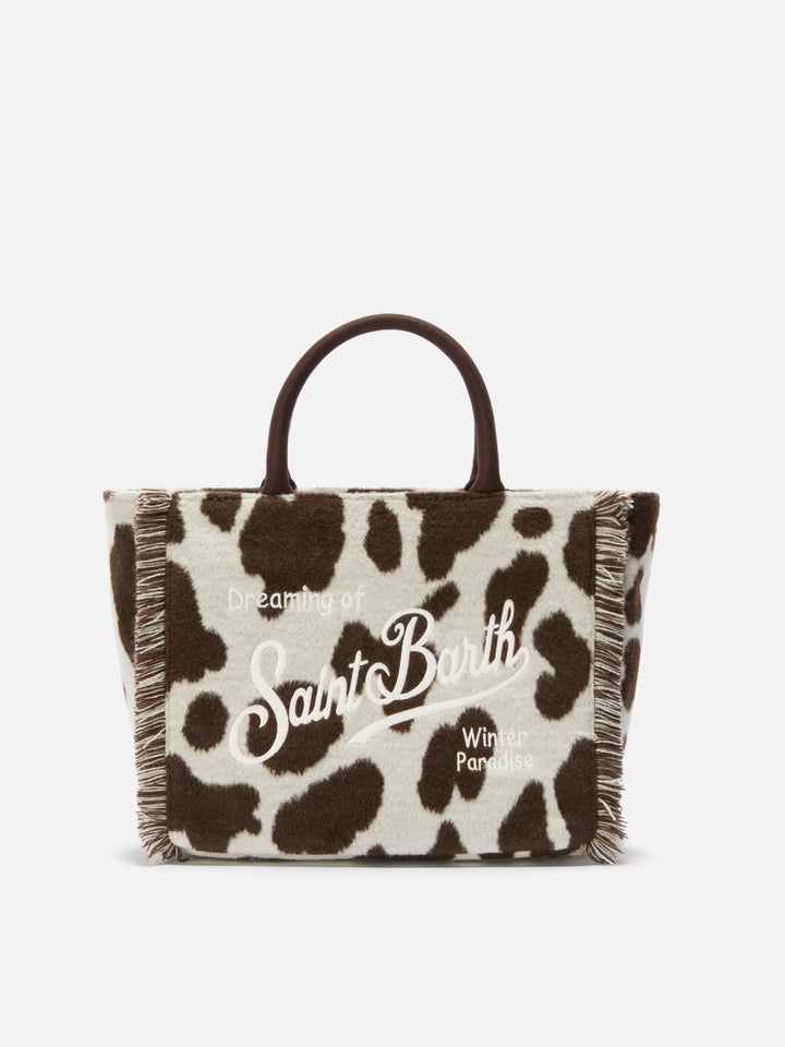 Borsa a mano Colette Felt in misto lana muccata