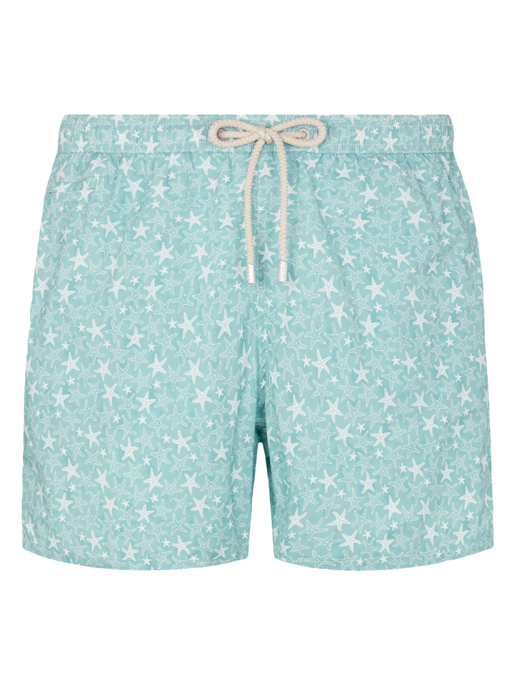 Costume mare Comfort Light con stampa conchiglie tropicali
