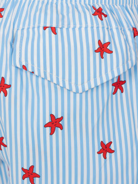 Comfort Light swim shorts with starfish print - MC2 Saint Barth
