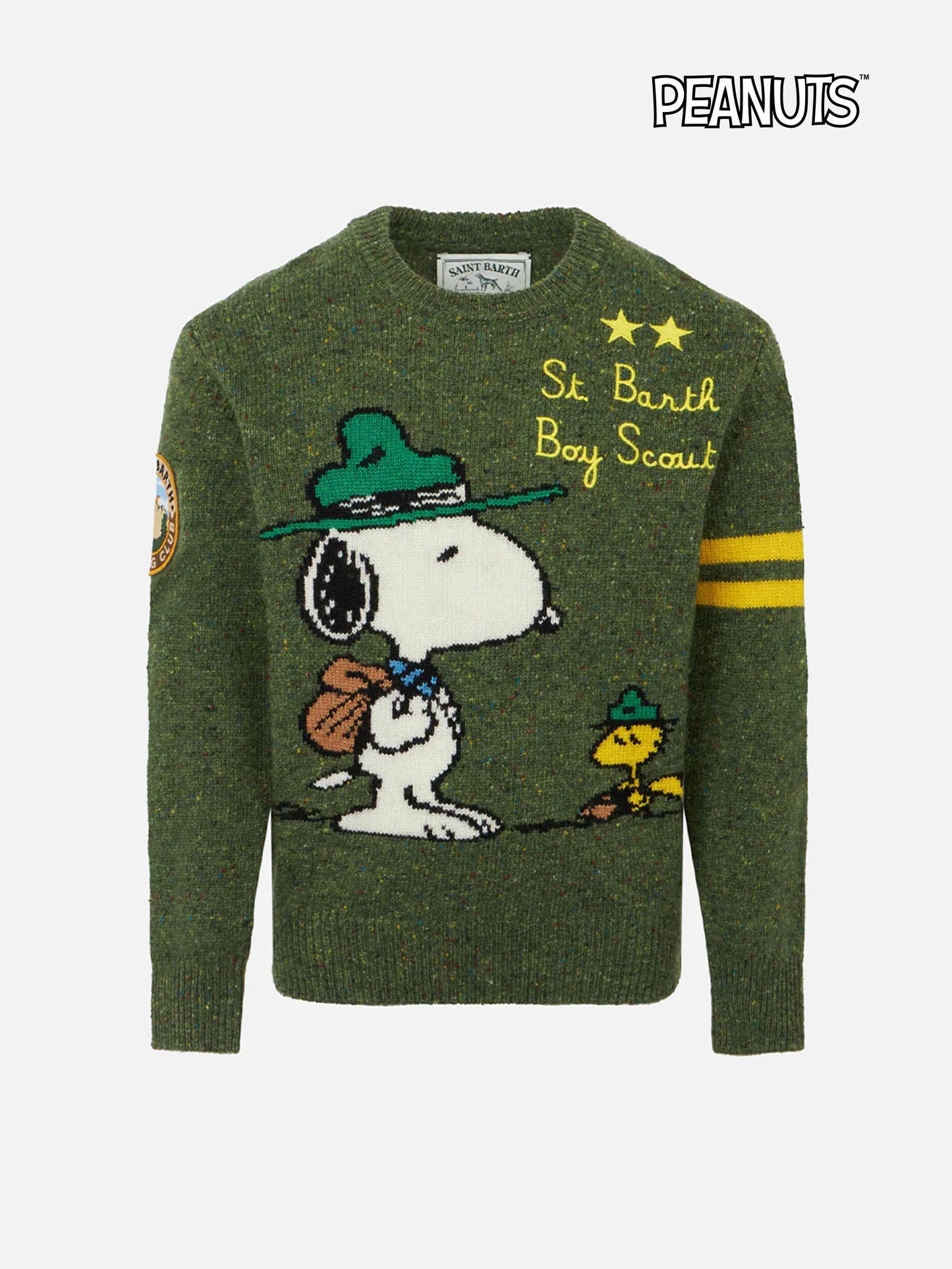 Maglione donegal girocollo da bambino con stampa jacquard Snoopy | SNOOPY - EDIZIONE SPECIALE PEANUTS™