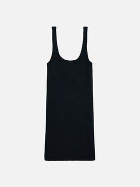 Deana Black Crinkle Tank Dress - MC2 Saint Barth