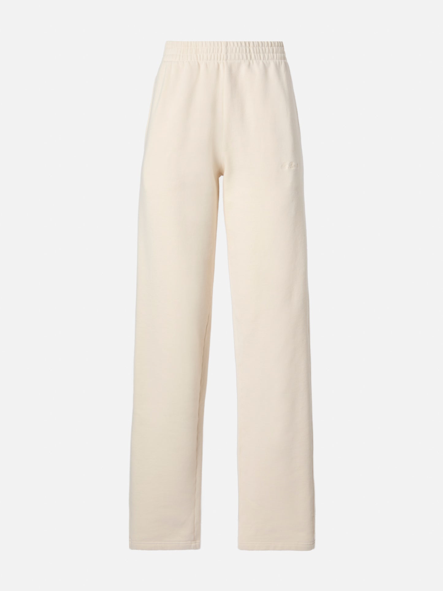 Deena straight-hem joggers in off-white