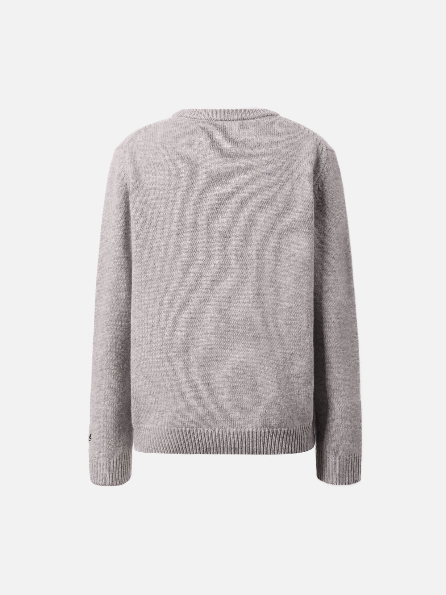 Maglione Douglas  in misto cashmere con stampa Woodstock e ricamo Vado dai Nonni | PEANUTS SPECIAL EDITION