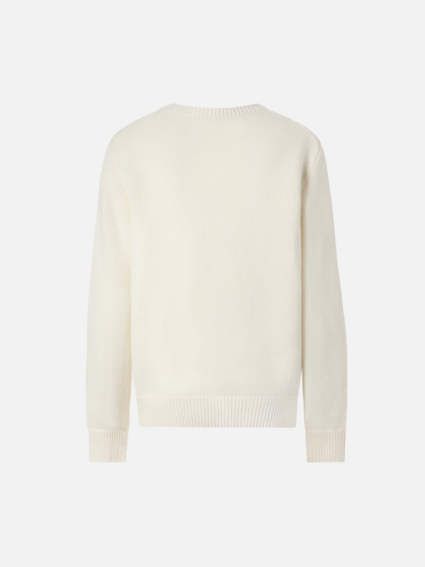 Maglione Douglas con stampa orsetto e ricamo