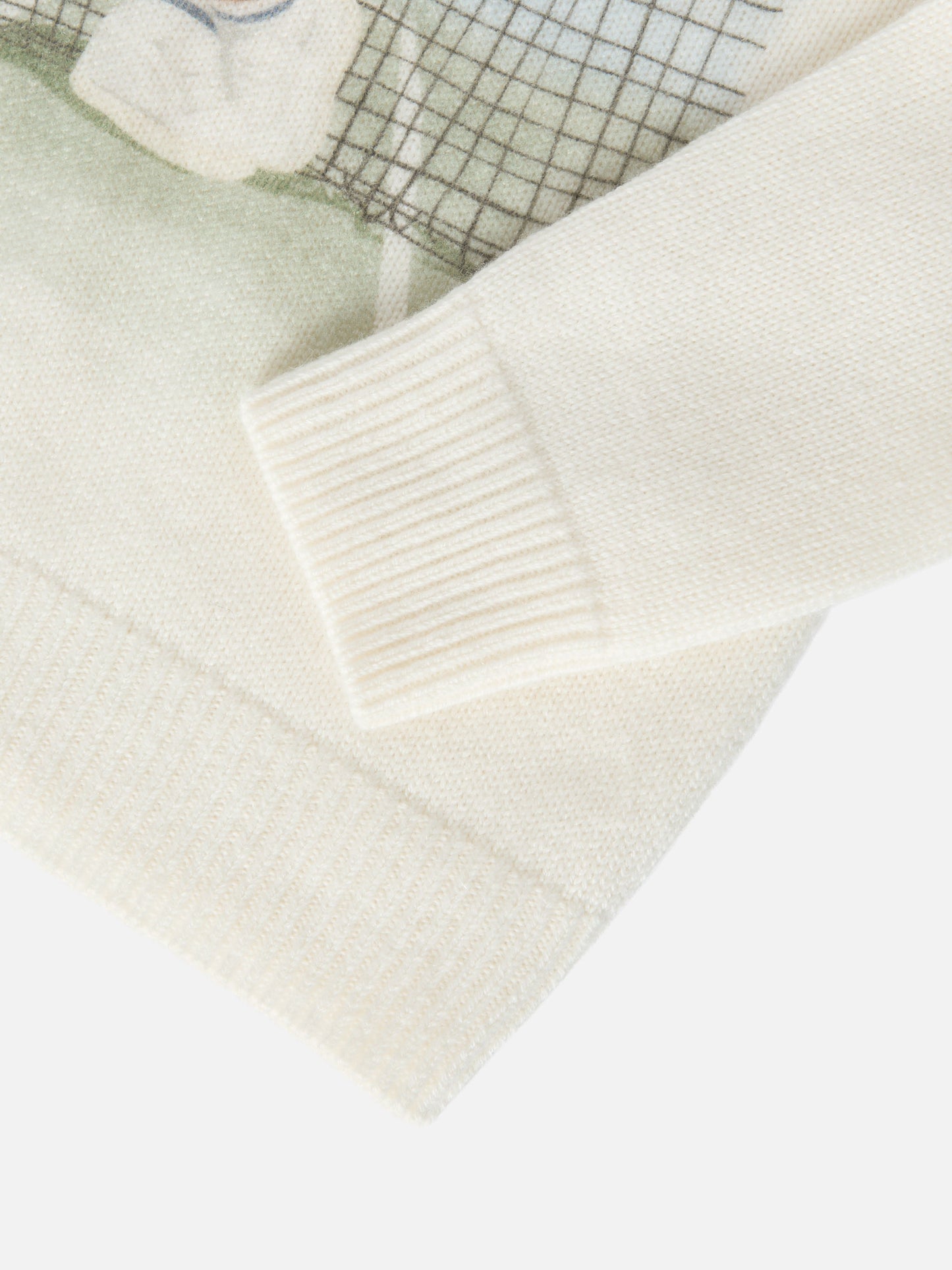 Maglione Douglas con stampa orsetto e ricamo