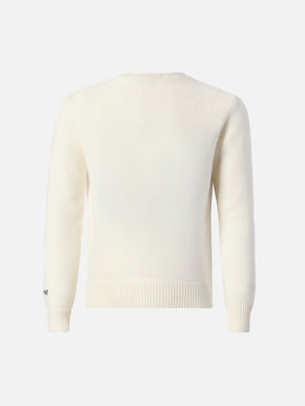 Sweater Douglas with Cortina road print and Cortina 1983 embroidery