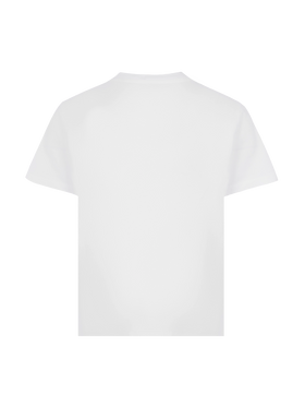 Elly cotton jersey crewneck t-shirt with Saint Barth sunset rhinestone desgin - MC2 Saint Barth