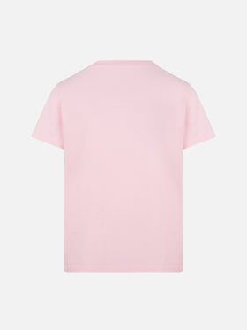 Elly cotton jersey crewneck t-shirt with Vado dai Nonni embroidery - MC2 Saint Barth