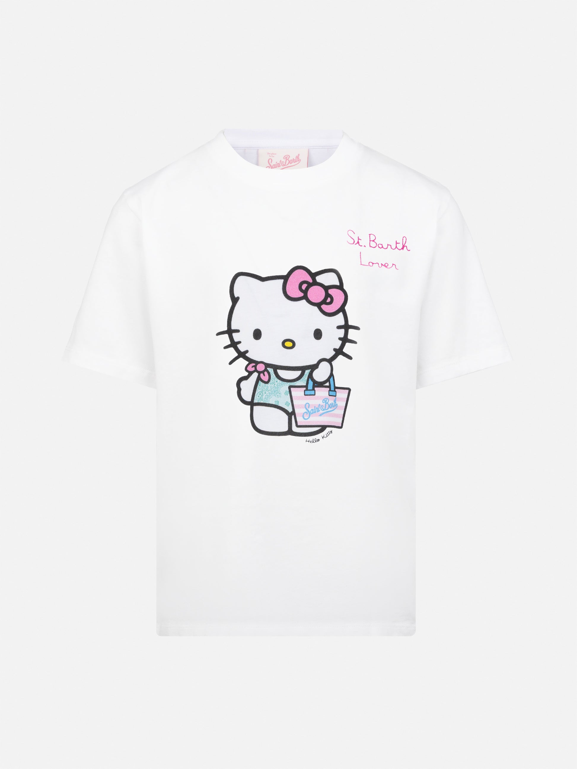 Elly cotton jersey crewneck t-shirt with Hello Kitty print | HELLO KITTY SPECIAL EDITION - MC2 Saint Barth