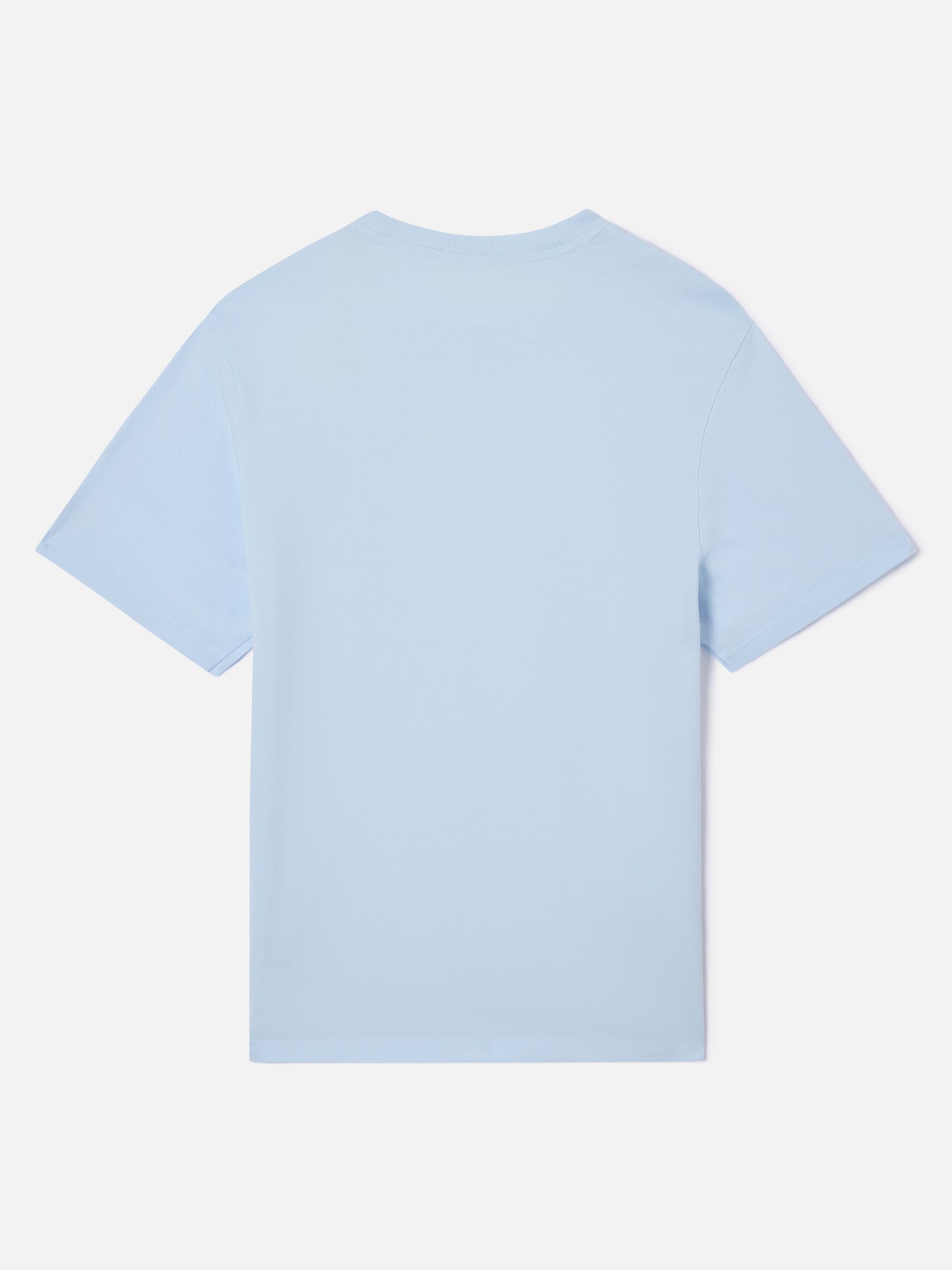 Hellblaues Emilie T-Shirt mit „Mi fai volare“-Stickerei und Charm