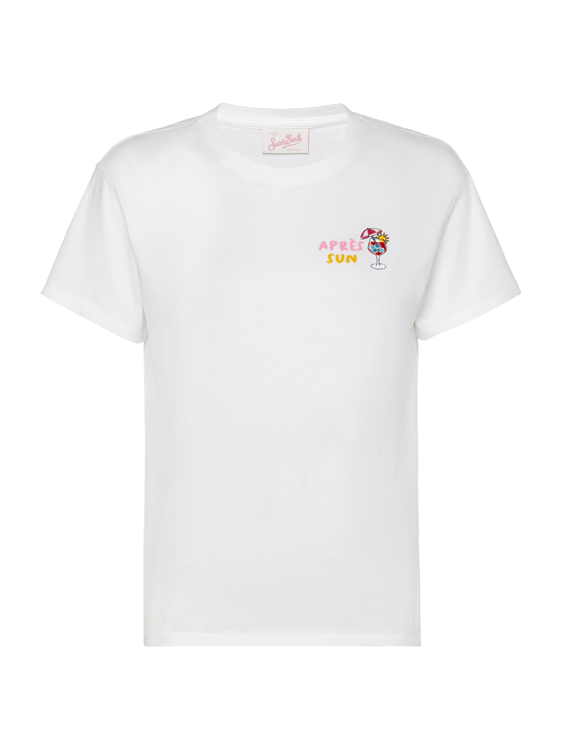 Emilie cotton t-shirt with Après Sun embroidery - MC2 Saint Barth