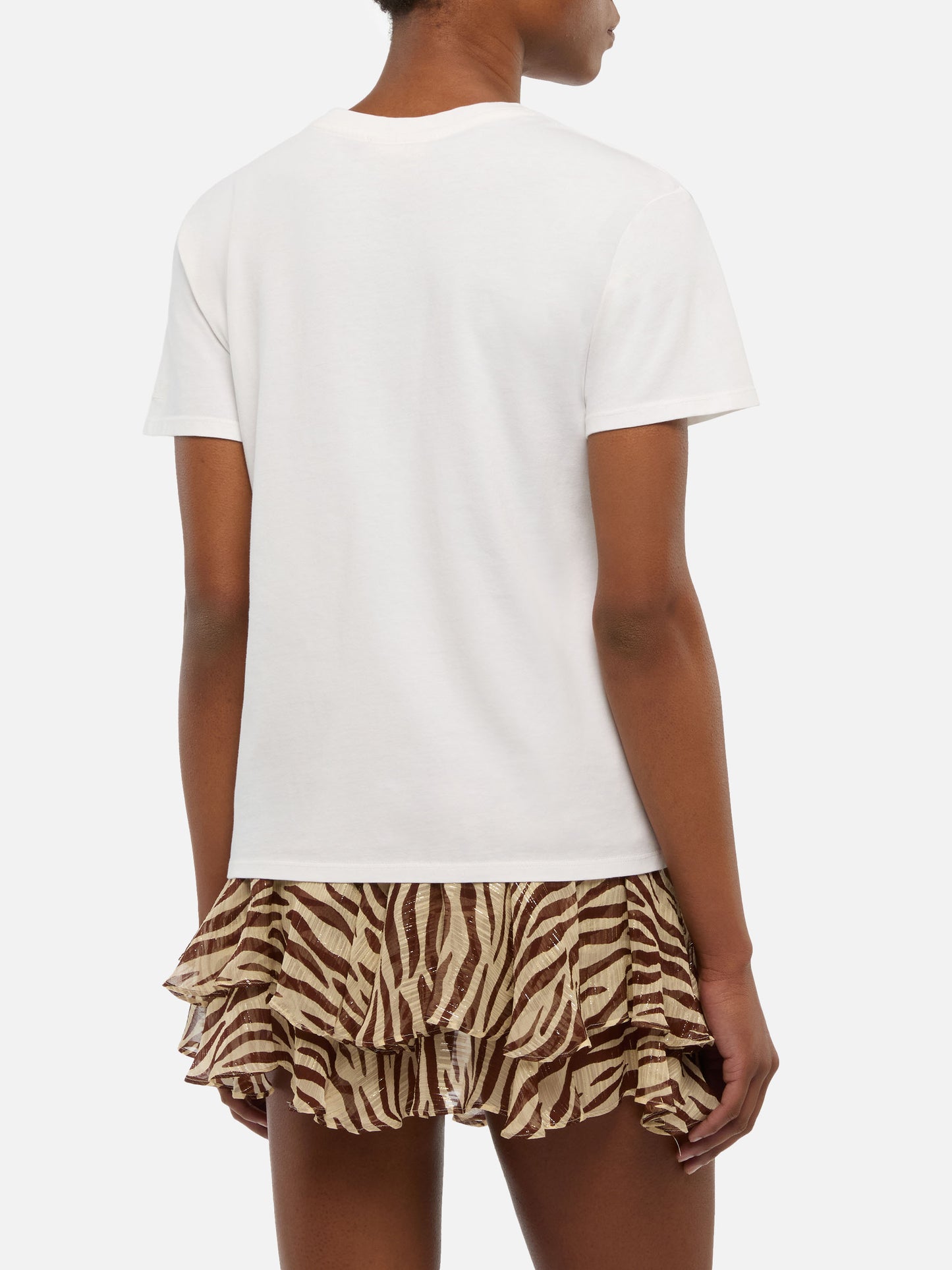 T-Shirt „Emilie“ aus Baumwolle mit „Ciak mi girano“-Stickerei