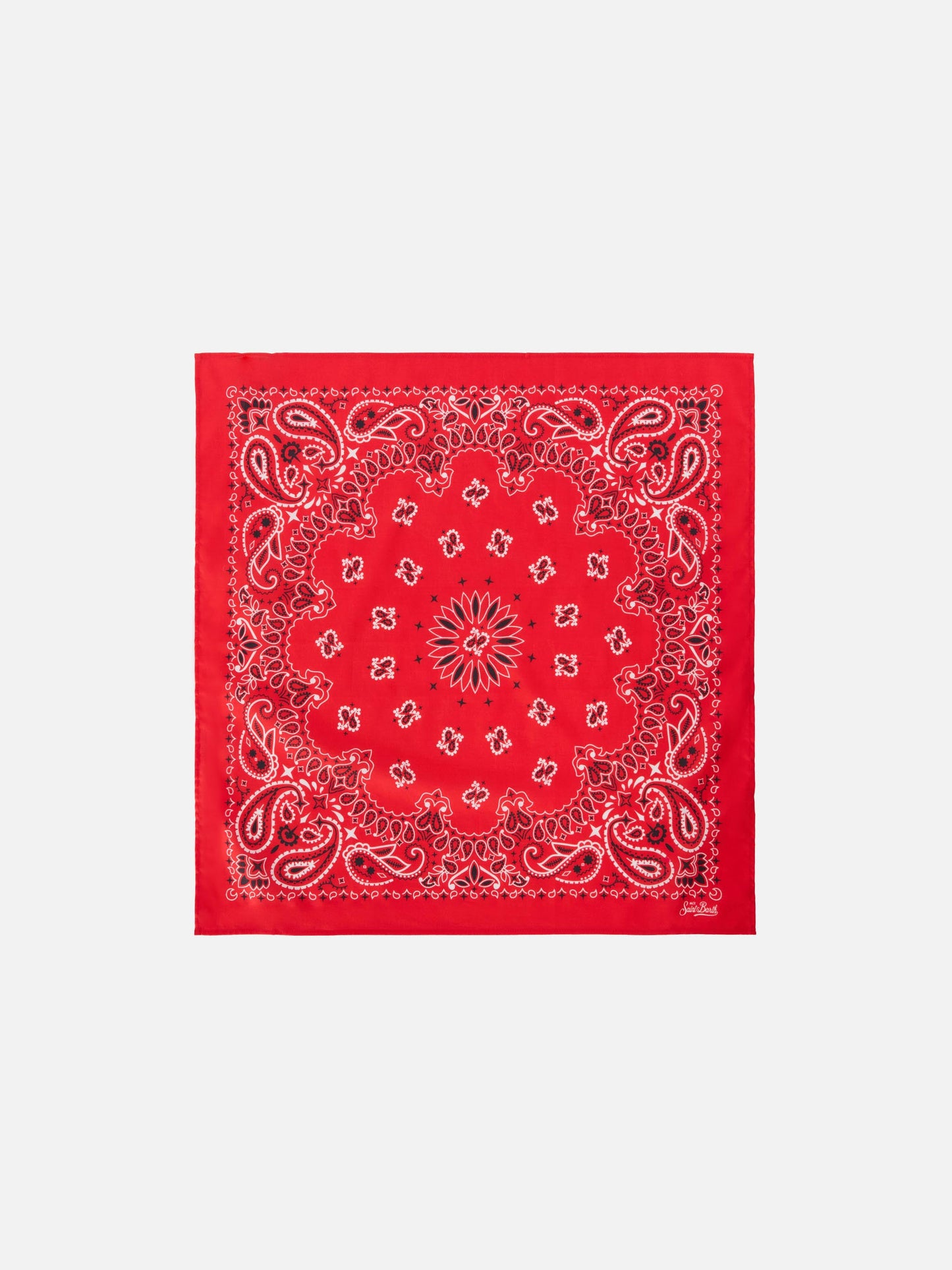 Foulard con stampa bandana rossa
