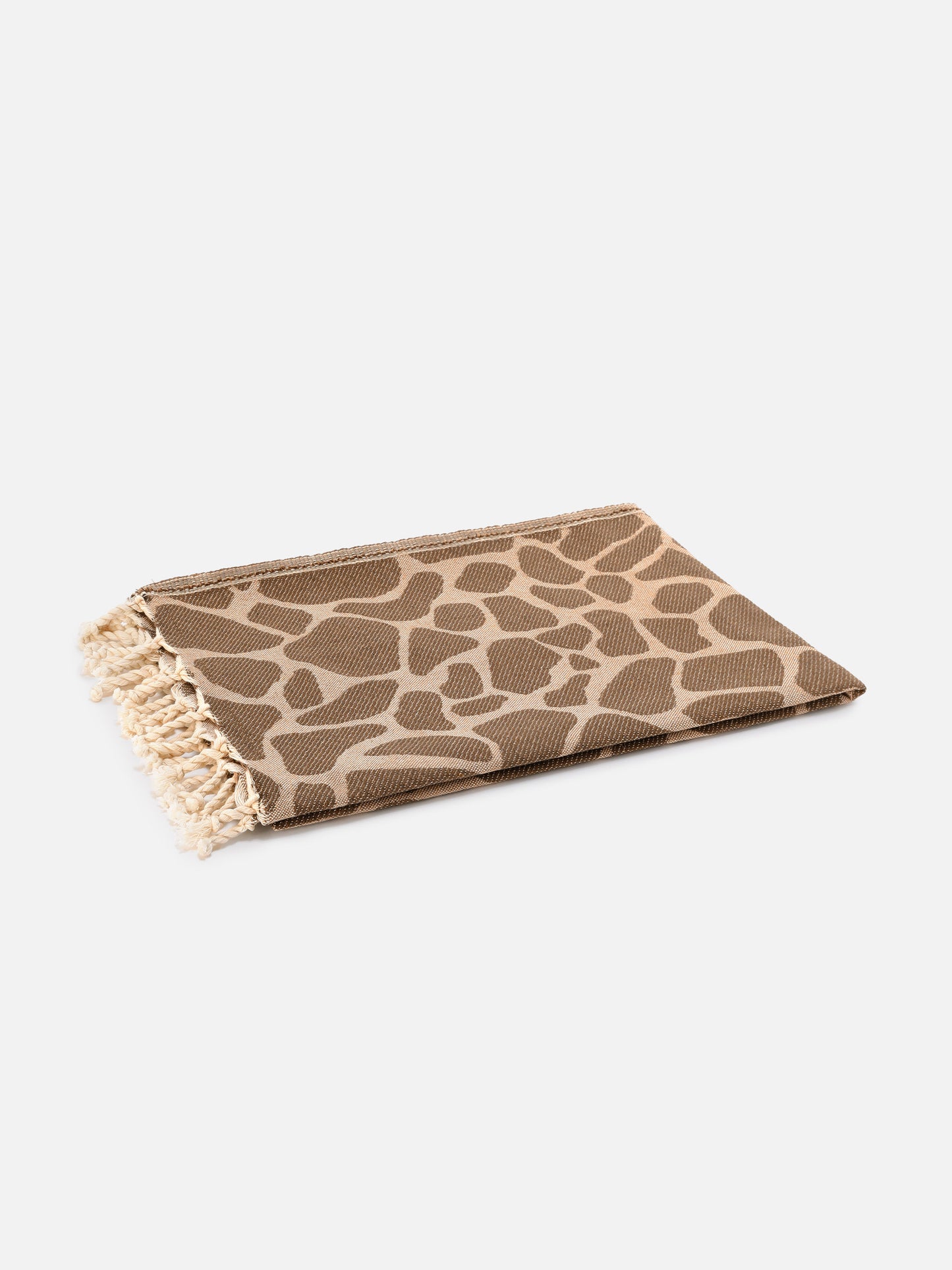Toalla de playa en jacquard de algodón Foutas animalier