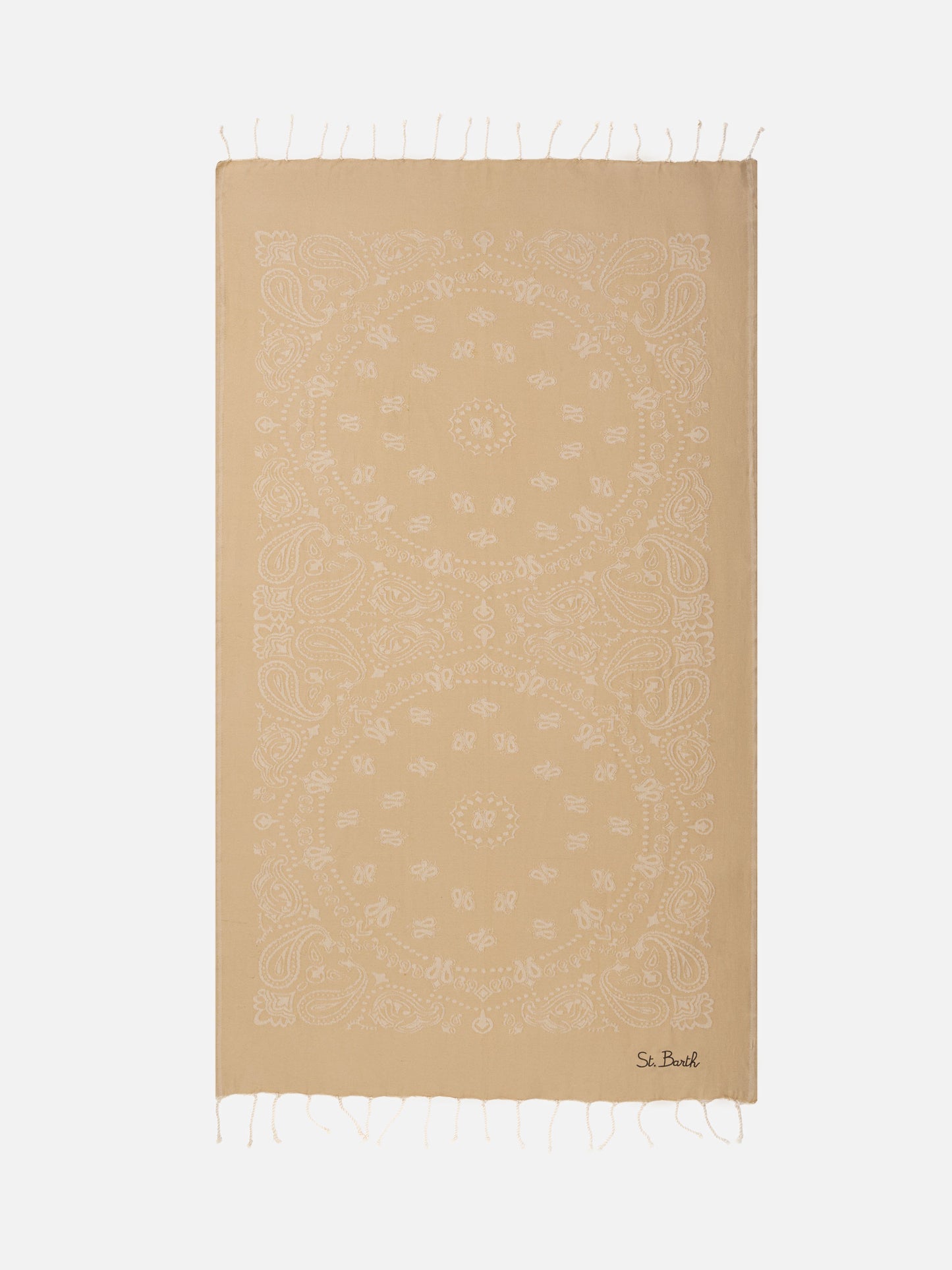 Foutas-Strandtuch aus Baumwolle mit Jacquard-Bandana