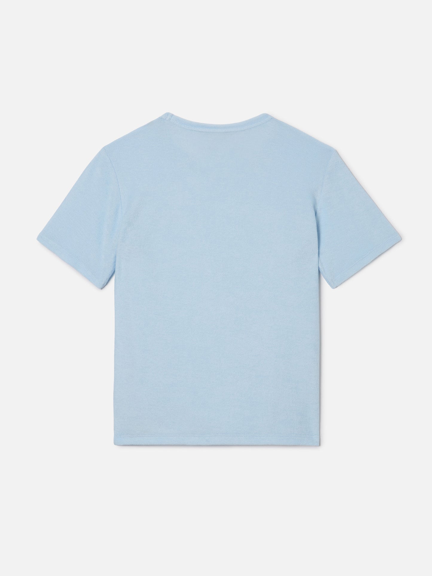 Light blue Gary Jr t-shirt in terry-effect fabric with embroidered logo