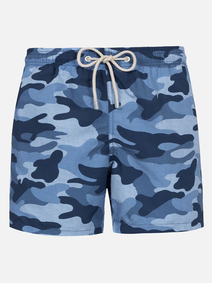 Costume da bagno da uomo Gustavia di lunghezza media con stampa mimetica