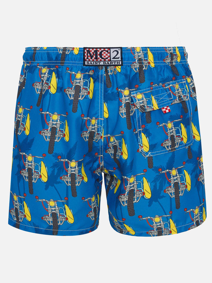 Costume da bagno di media lunghezza con moto da surf