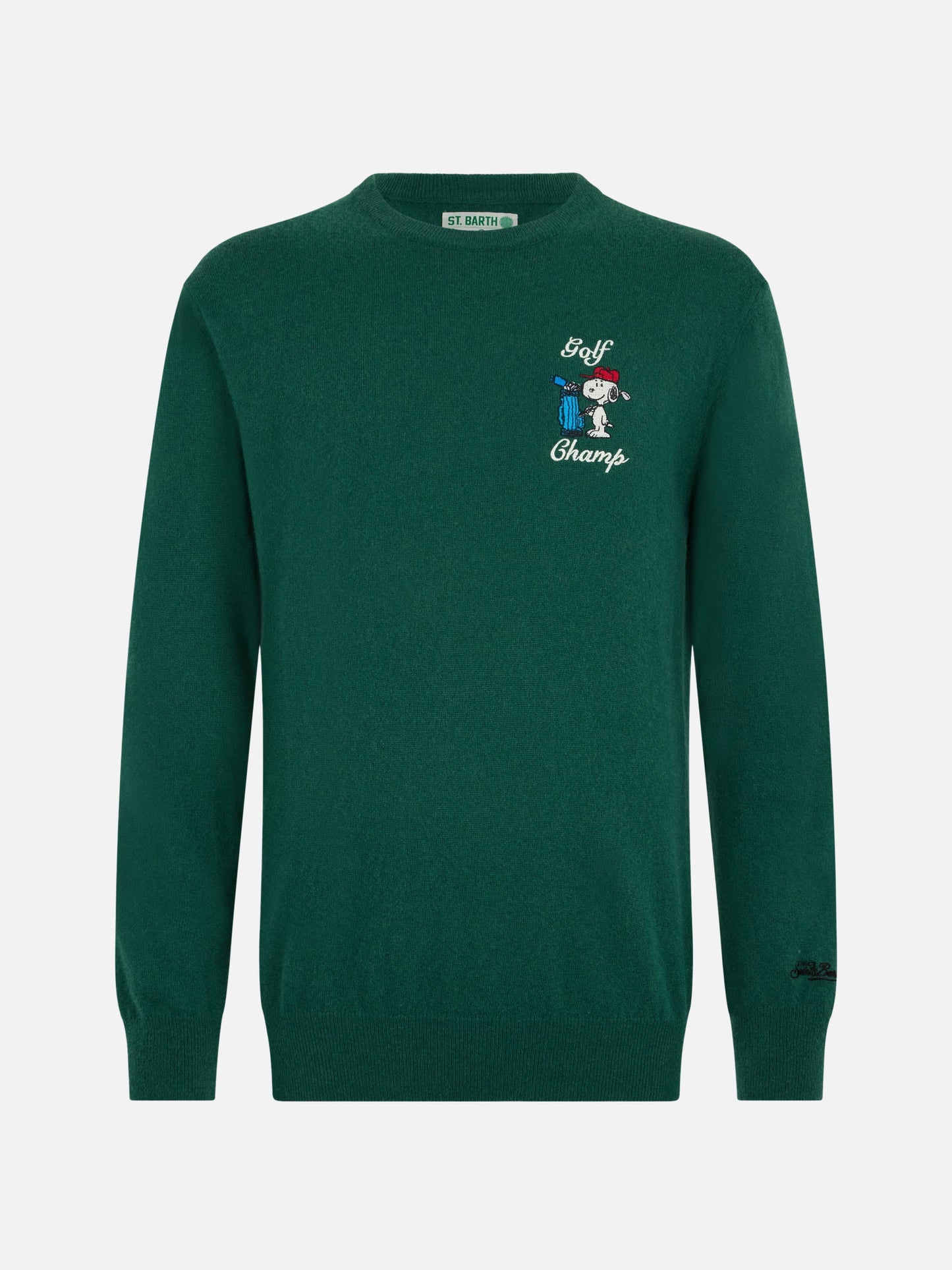 Maglione girocollo Heron con ricamo golf champ Snoopy | EDIZIONE SPECIALE SNOOPY PEANUTS