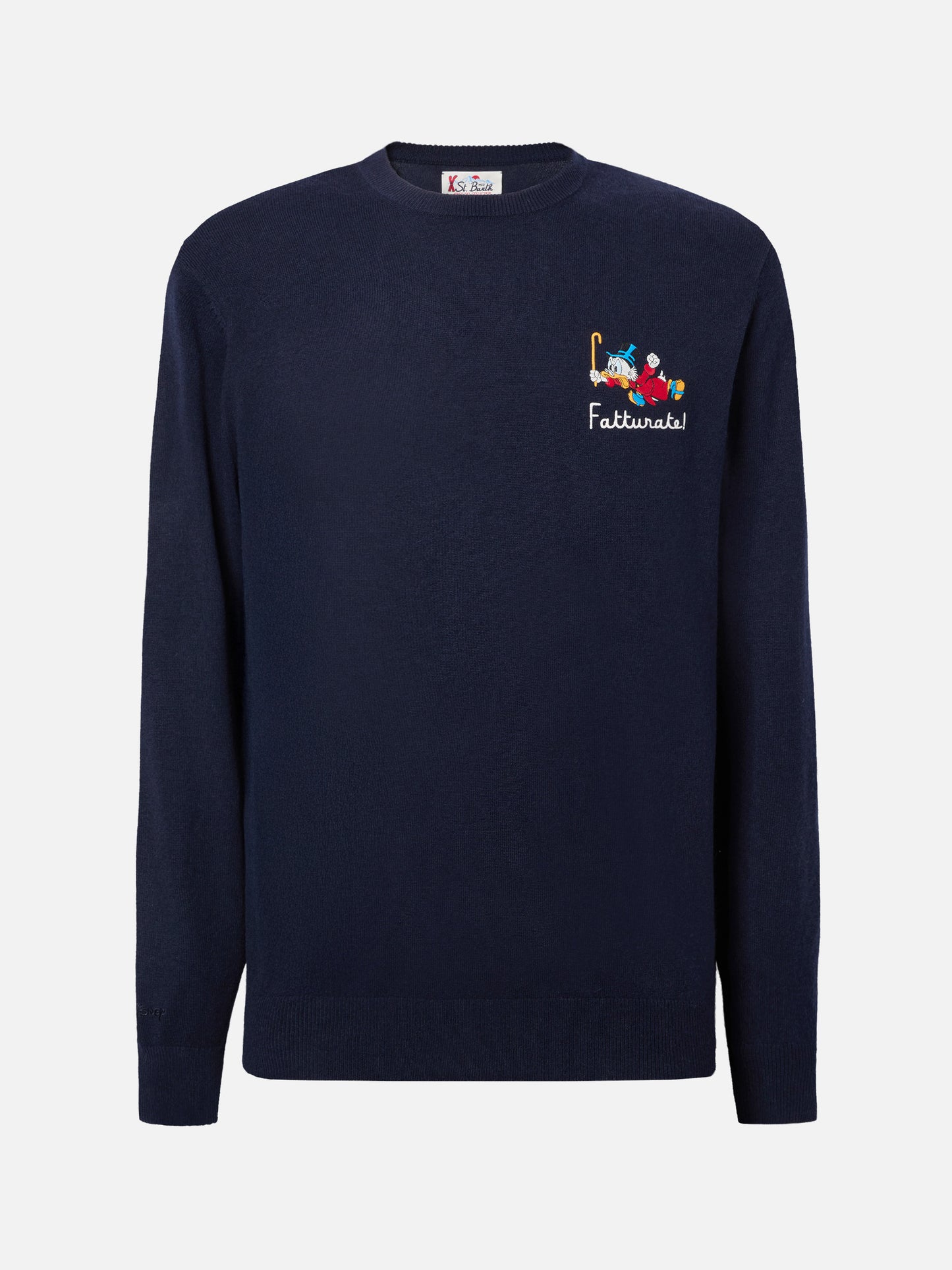 Maglione a girocollo Heron Light con ricamo zio Paperone |DISNEY SPECIAL EDITION