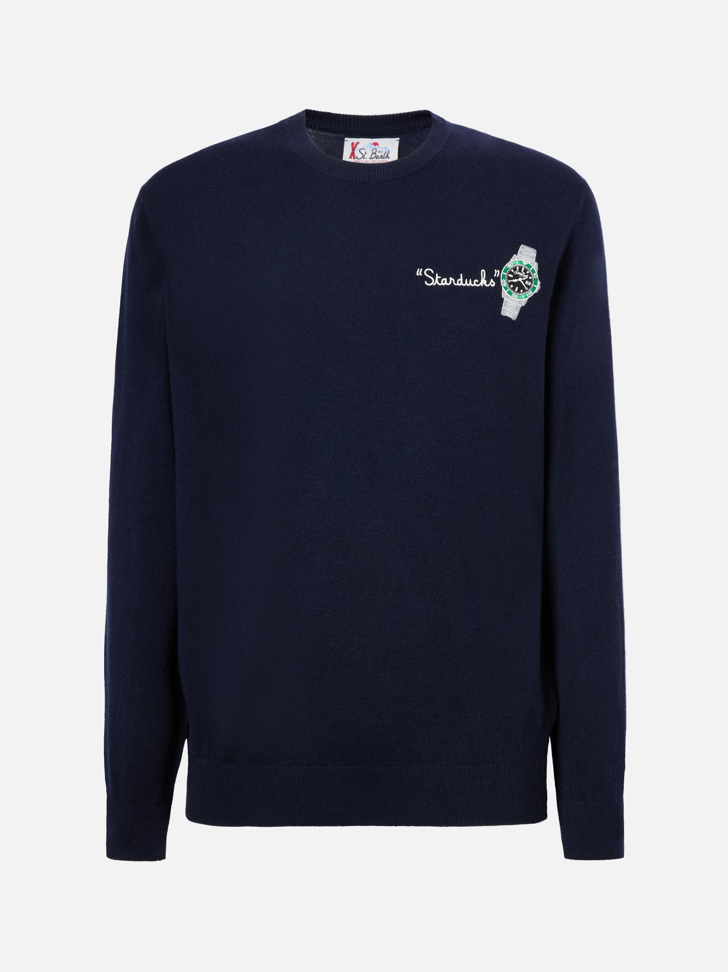 Maglione a girocollo Heron Light con ricamo Starducks