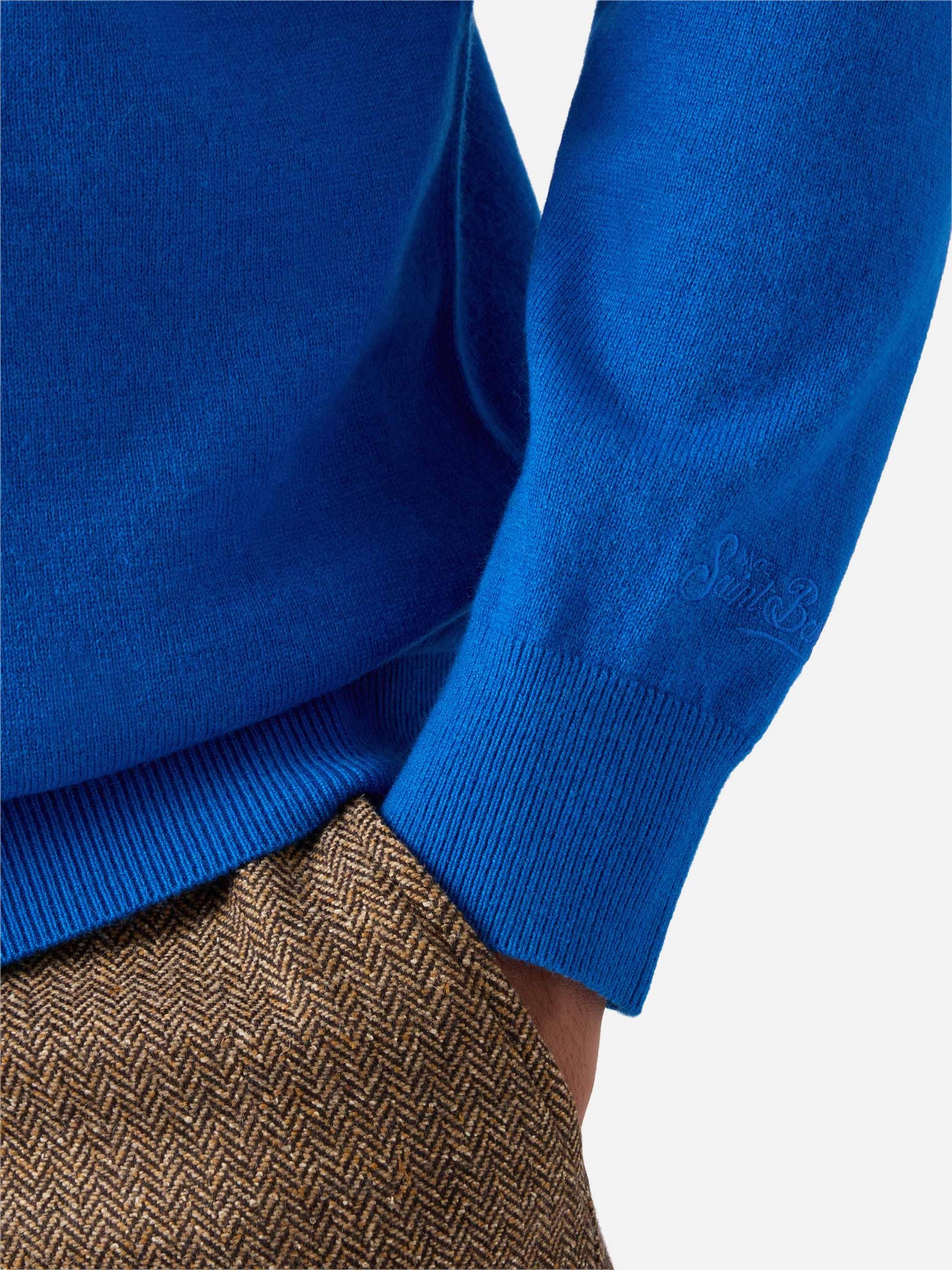 Maglione a girocollo Heron Light con ricamo Do you want a cola?