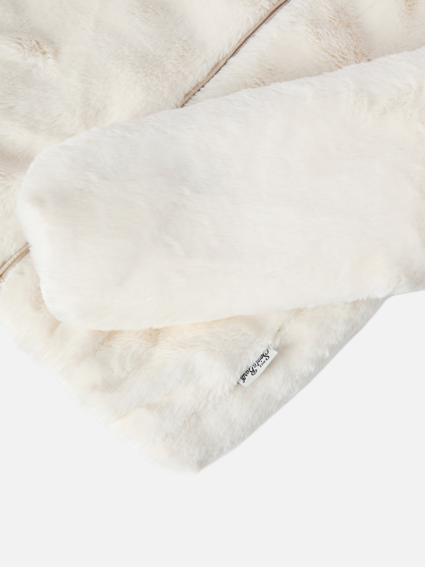 Faux-fur jacket with hood, ears and Trudi charm