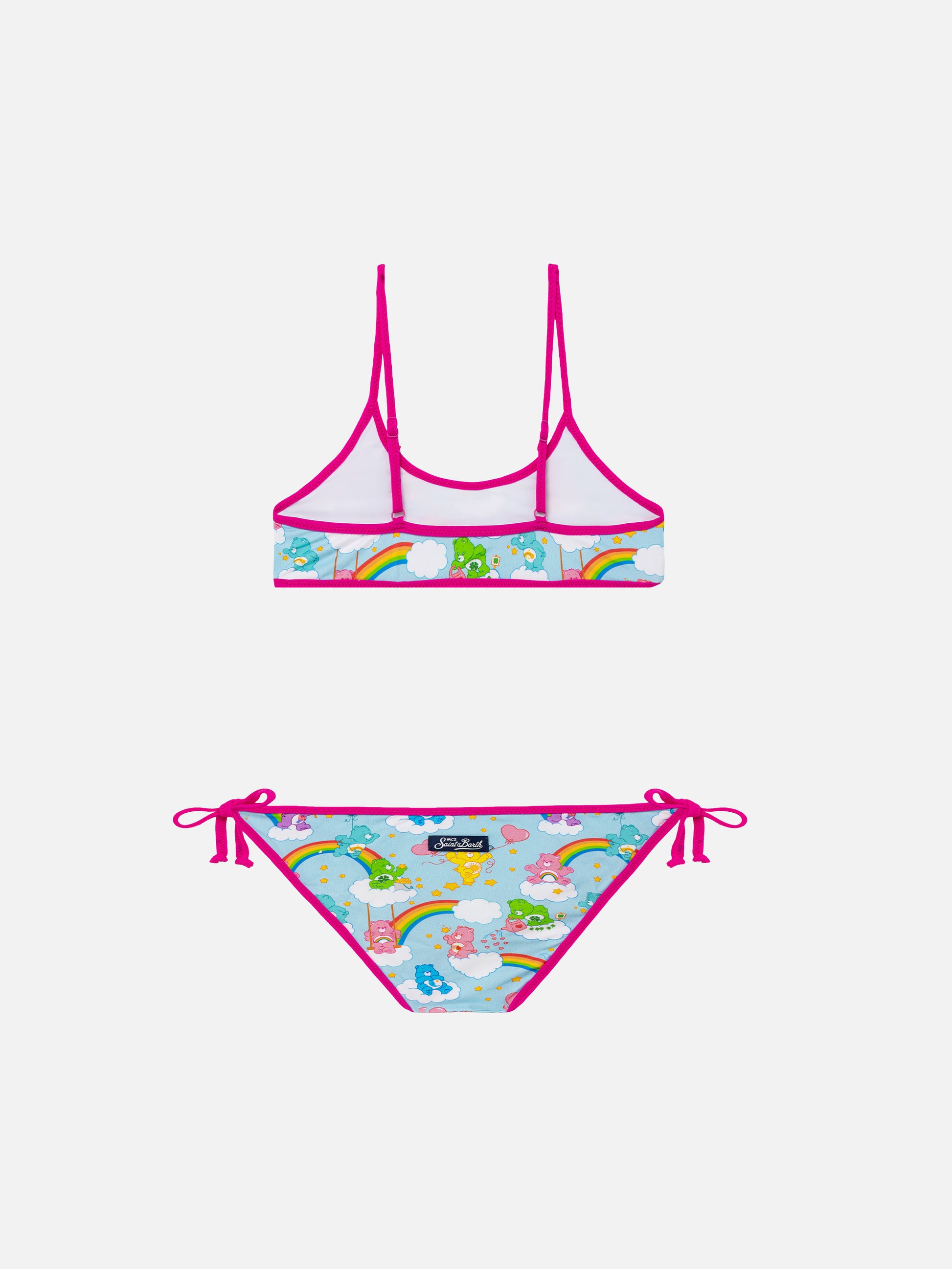 Girl bralette bikini with bears and rainbows | CARE BEARS SPECIAL EDITION - MC2 Saint Barth