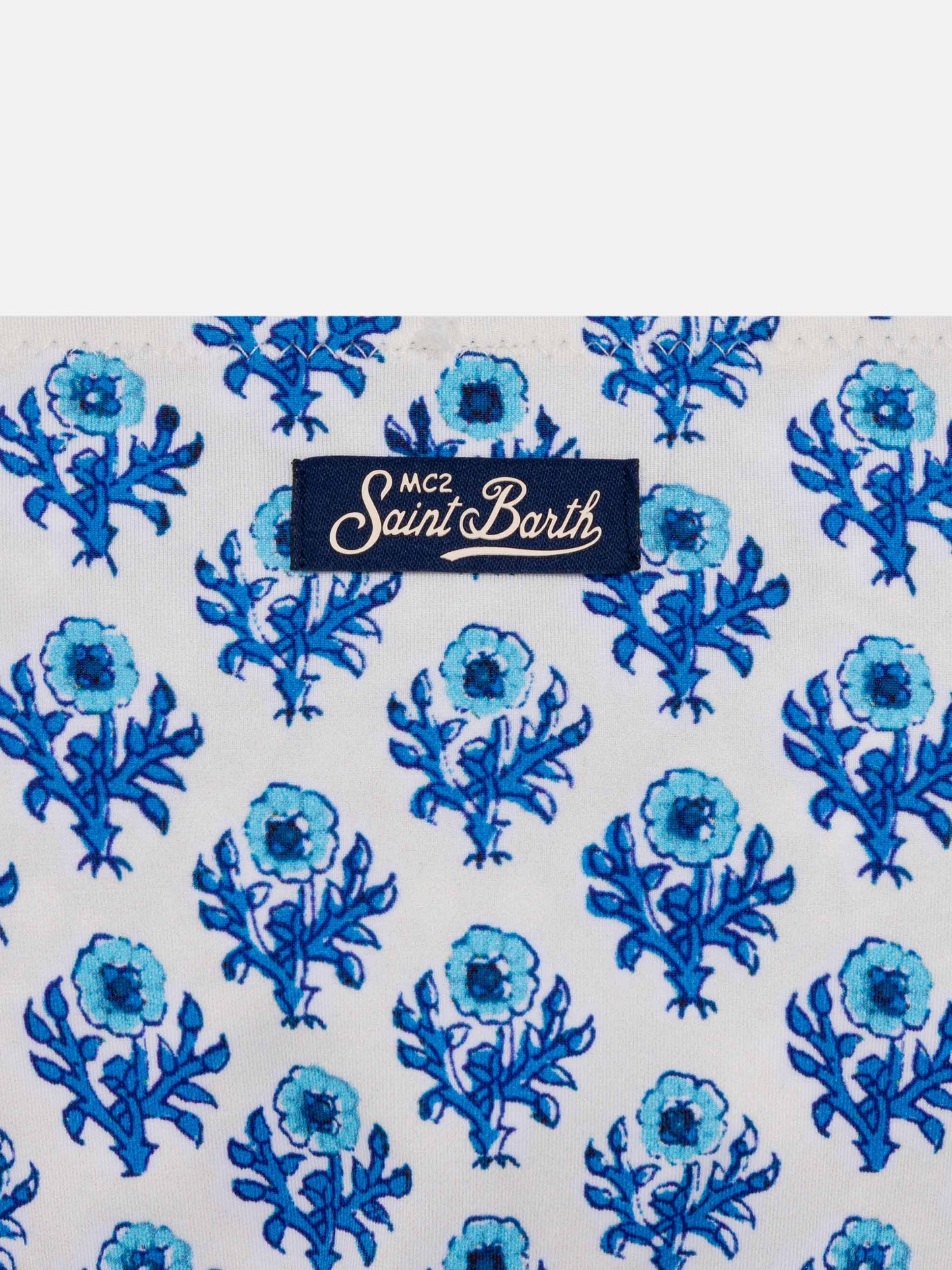 Jaiden double face bralette bikini with flower print - MC2 Saint Barth