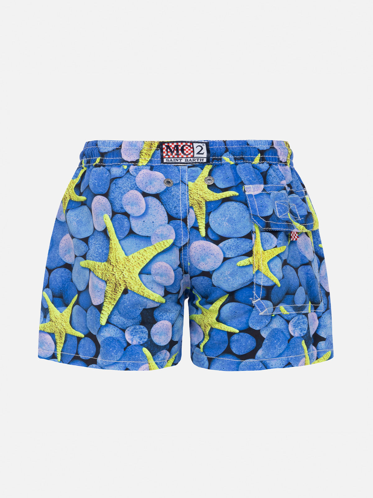 Boy swim shorts with starfish print - MC2 Saint Barth