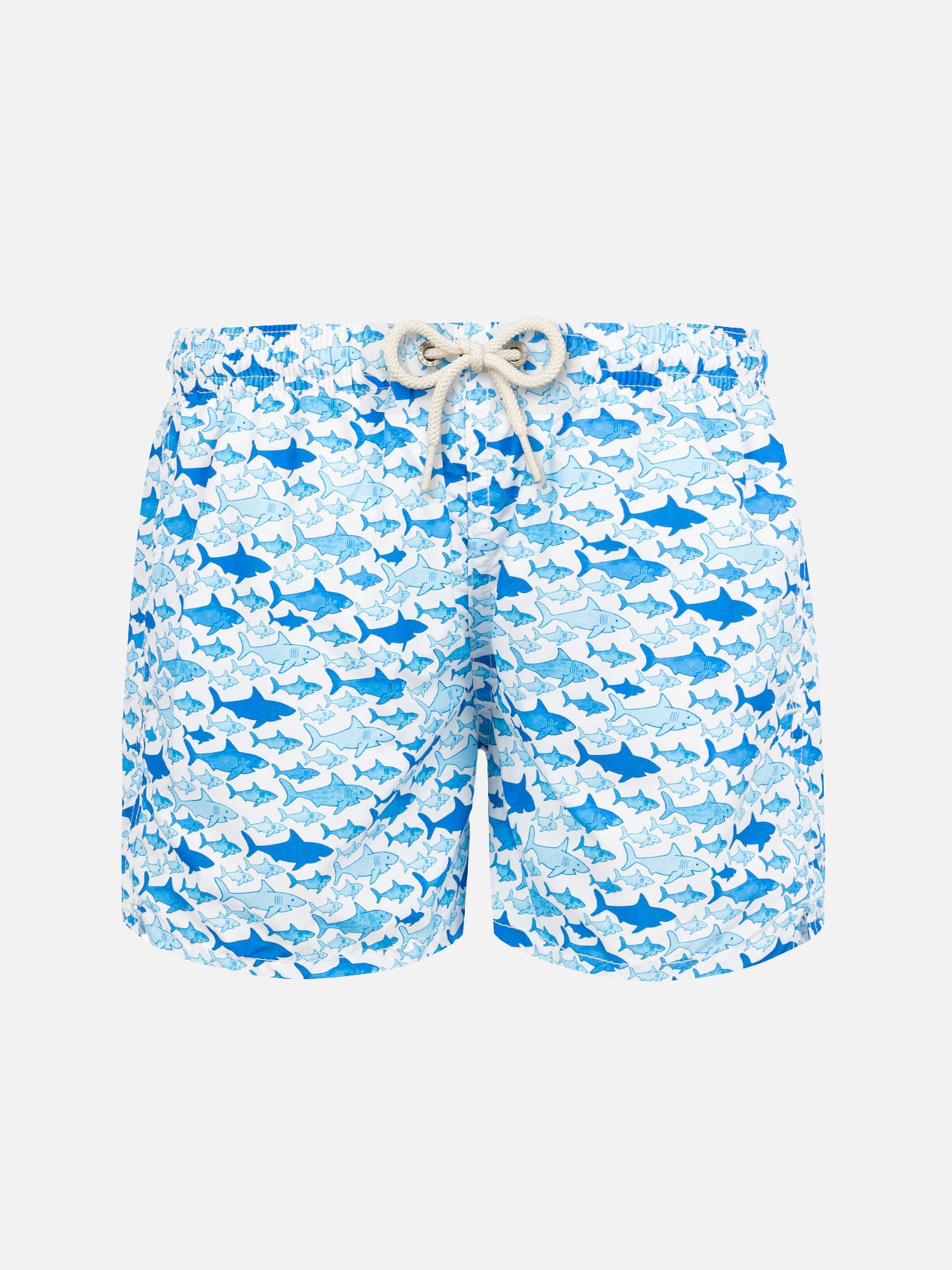 Boy swim shorts with shark print