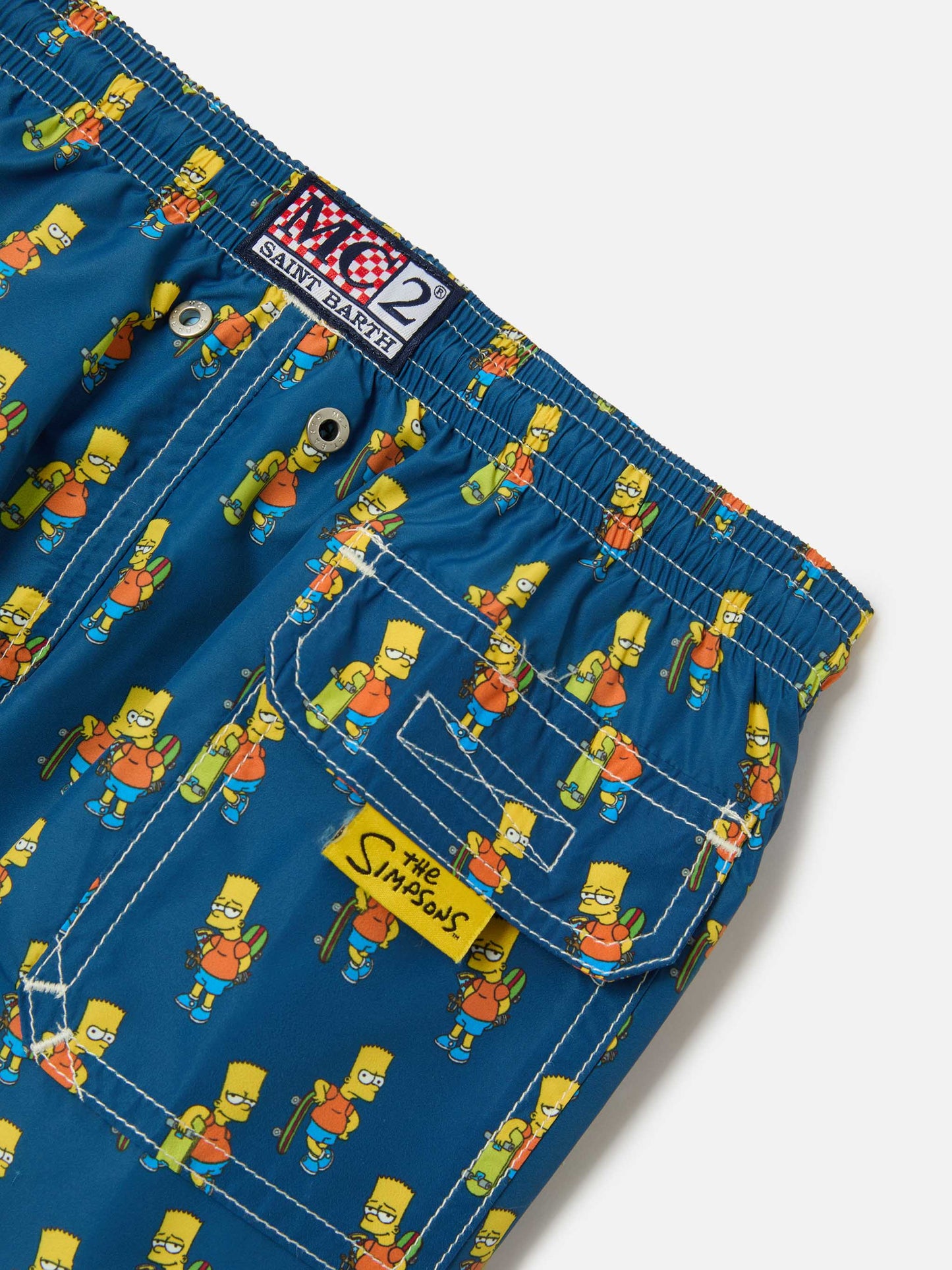 Costume da bagno da bambino in tessuto leggero con stampa skater Bart | SIMPSON SPECIAL EDITION