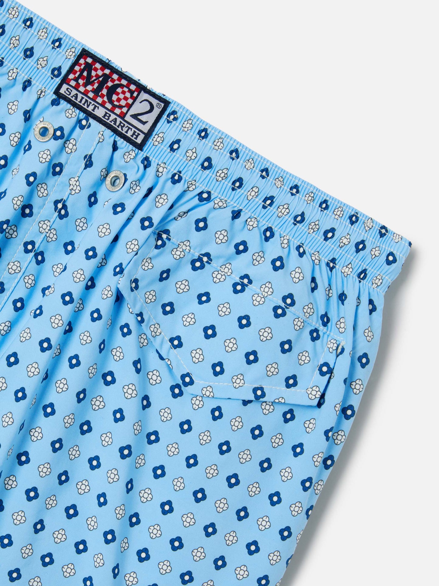 Costume Jean Lighting Stretch con stampa floreale geometrica all over