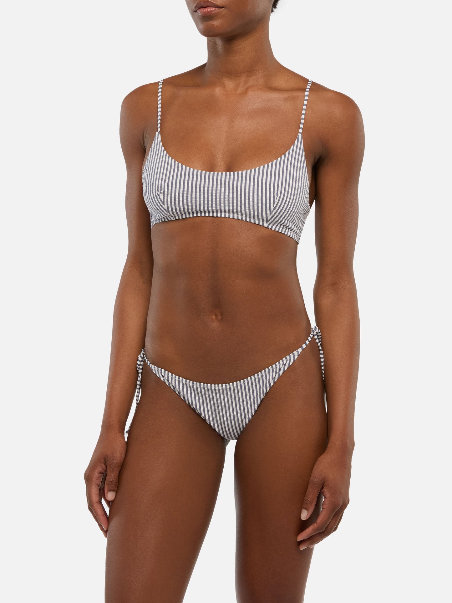 Judy Virgo striped bralette bikini
