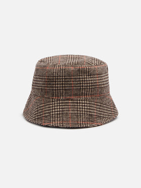 Man bucket hat with Prince of Wales print - MC2 Saint Barth