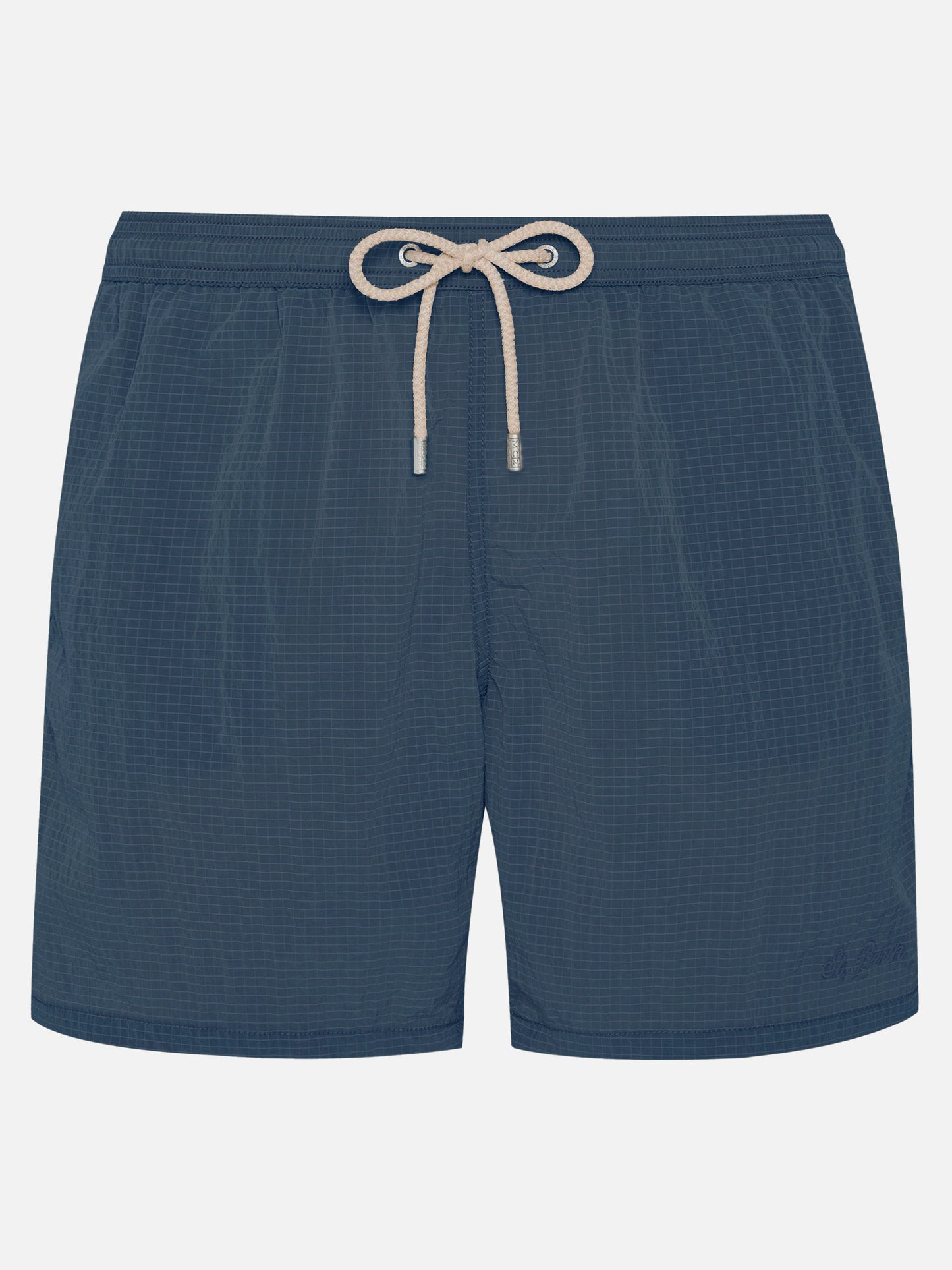 Mid-length swim shorts Katch in navy blue ripstop fabric