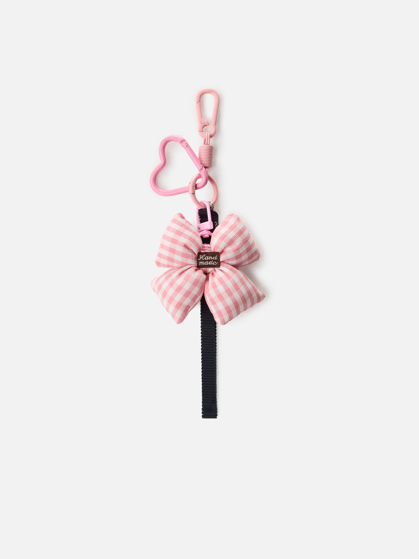 Funny bag Charm with crochet padded bow