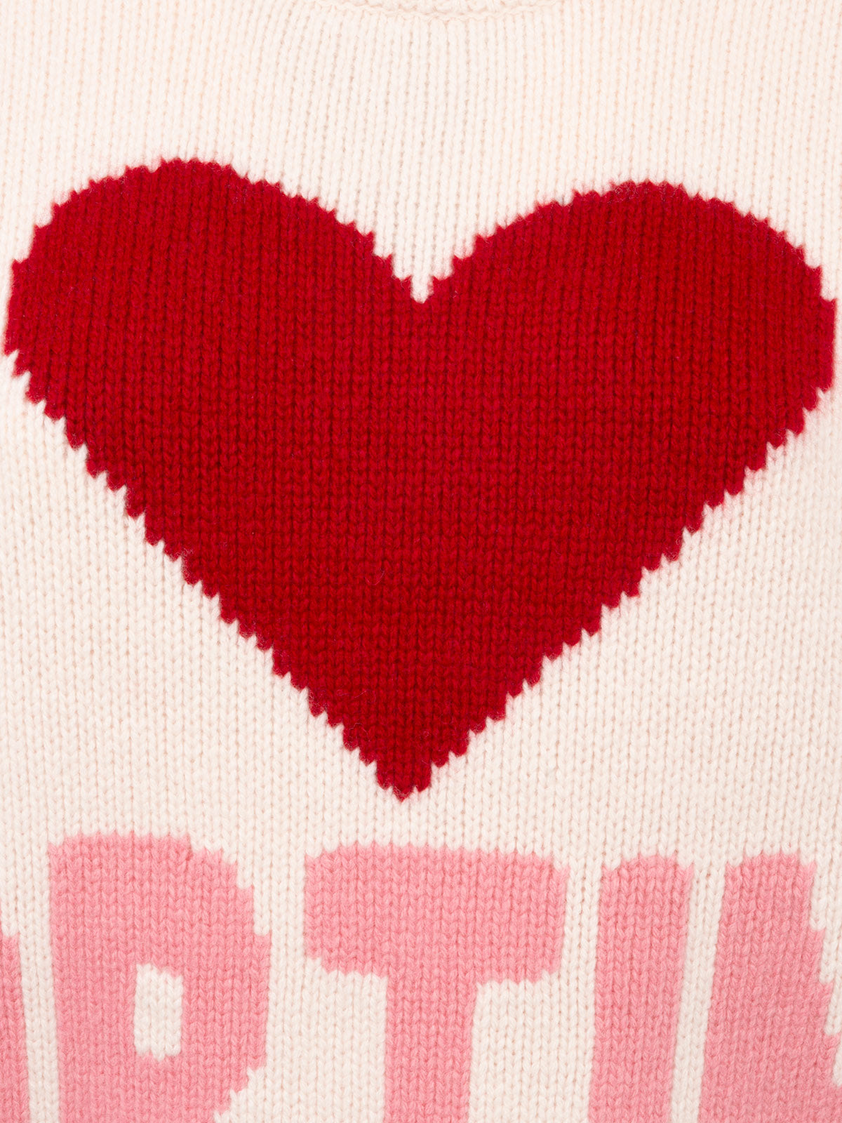 Woman white fair isle sweater Kyla with Cortina jacquard - MC2 Saint Barth