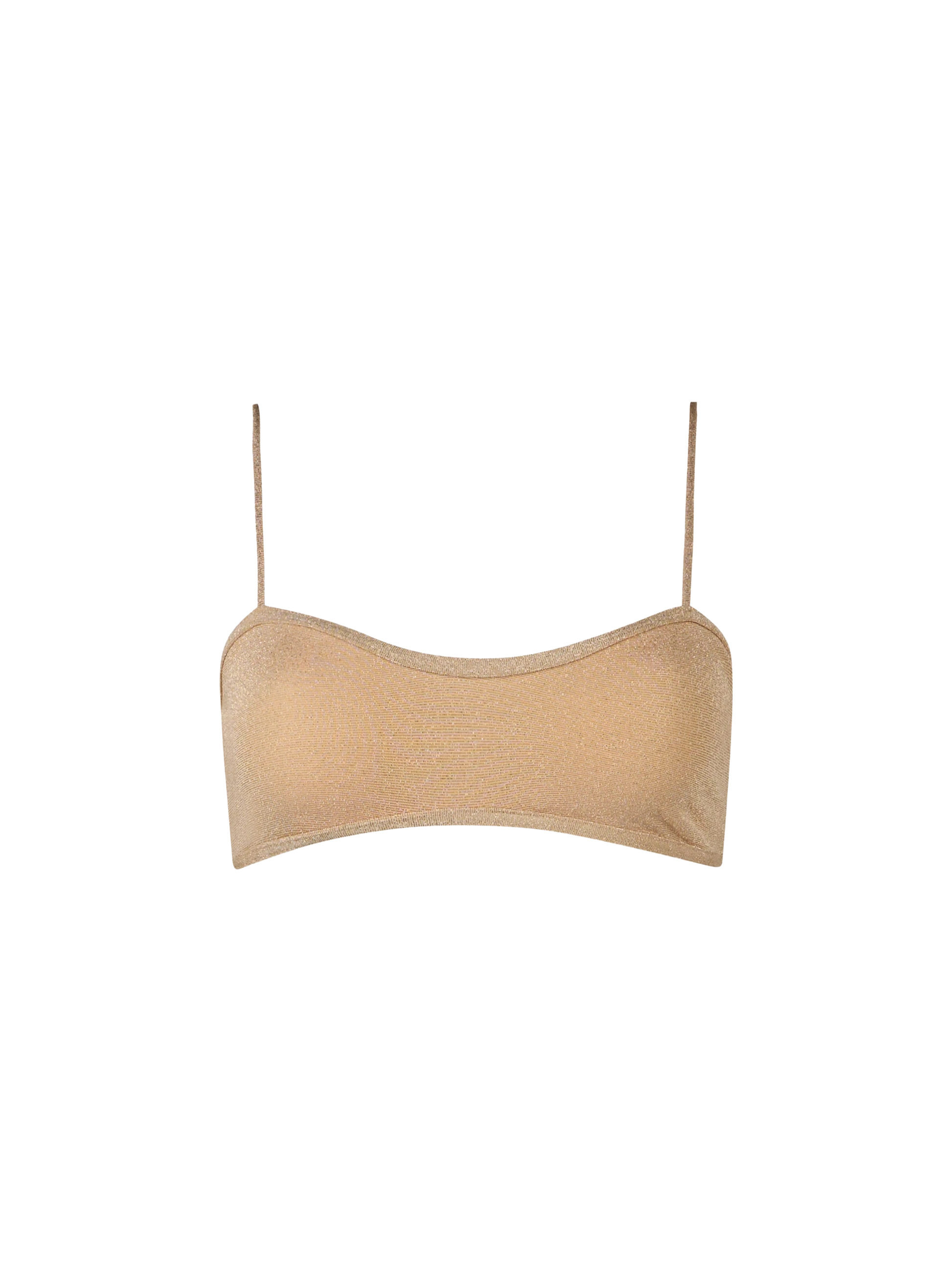 Woman lurex scooped bralette top swimsuit Laryn - MC2 Saint Barth