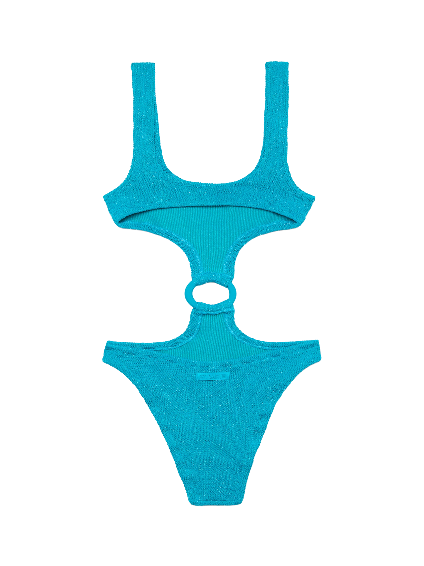 Laurel crinkle teal cut-out one-piece swimsuit - MC2 Saint Barth