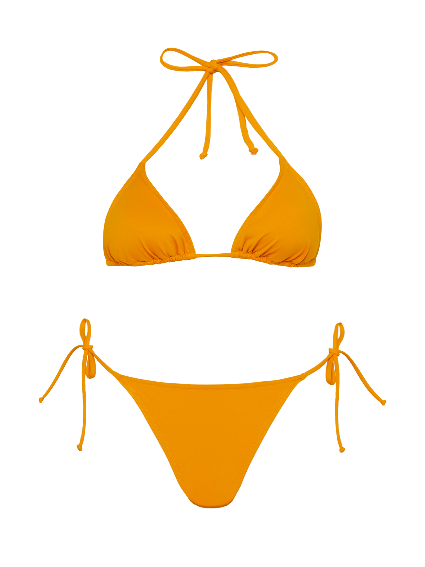 Leah Marielle ochre yellow bikini with triangle top and classic briefs - MC2 Saint Barth