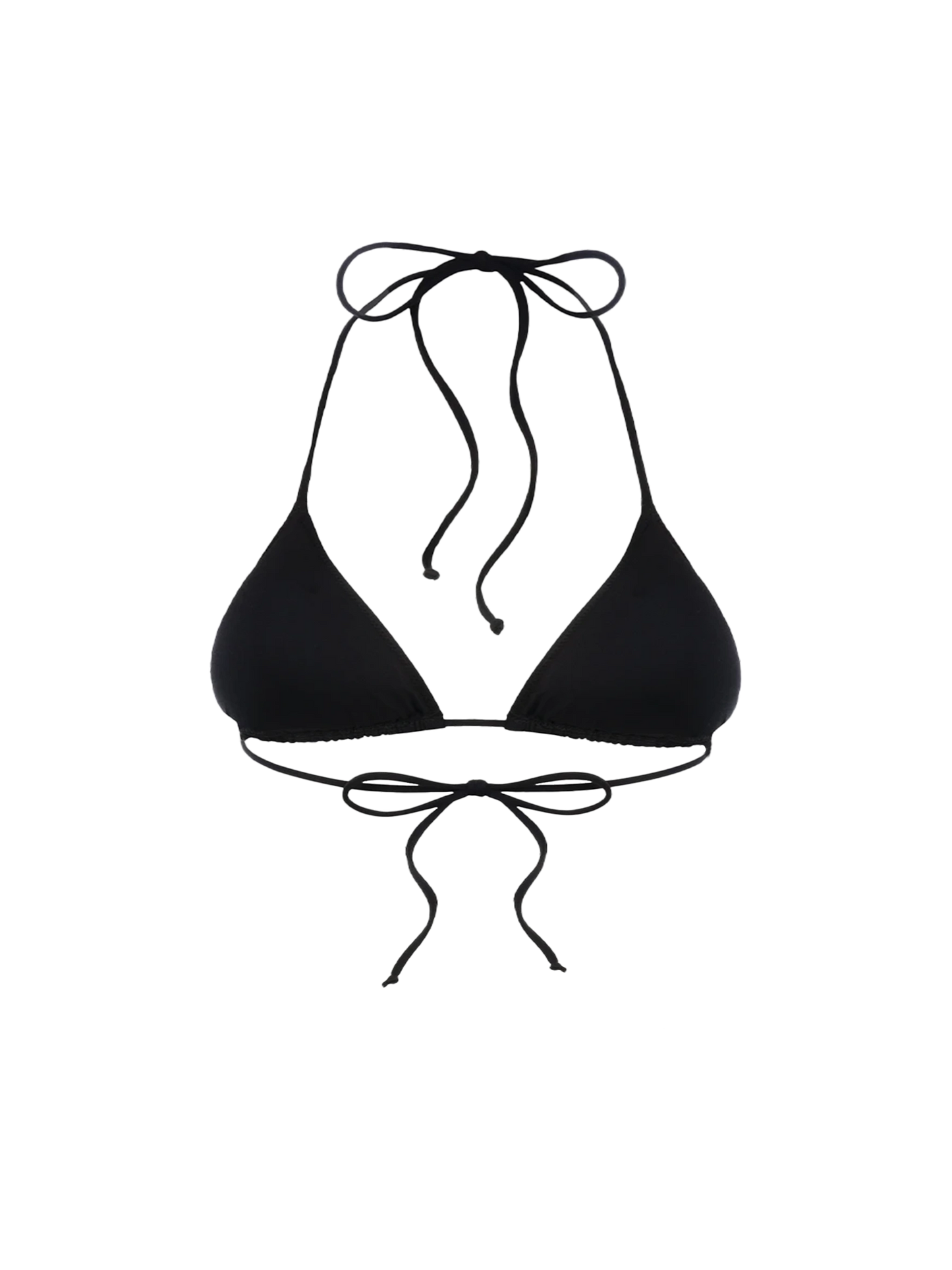 Costume da bagno da donna top a triangolo nero Leah