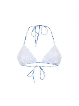 Leah triangle top swimsuit with toile de jouy print - MC2 Saint Barth