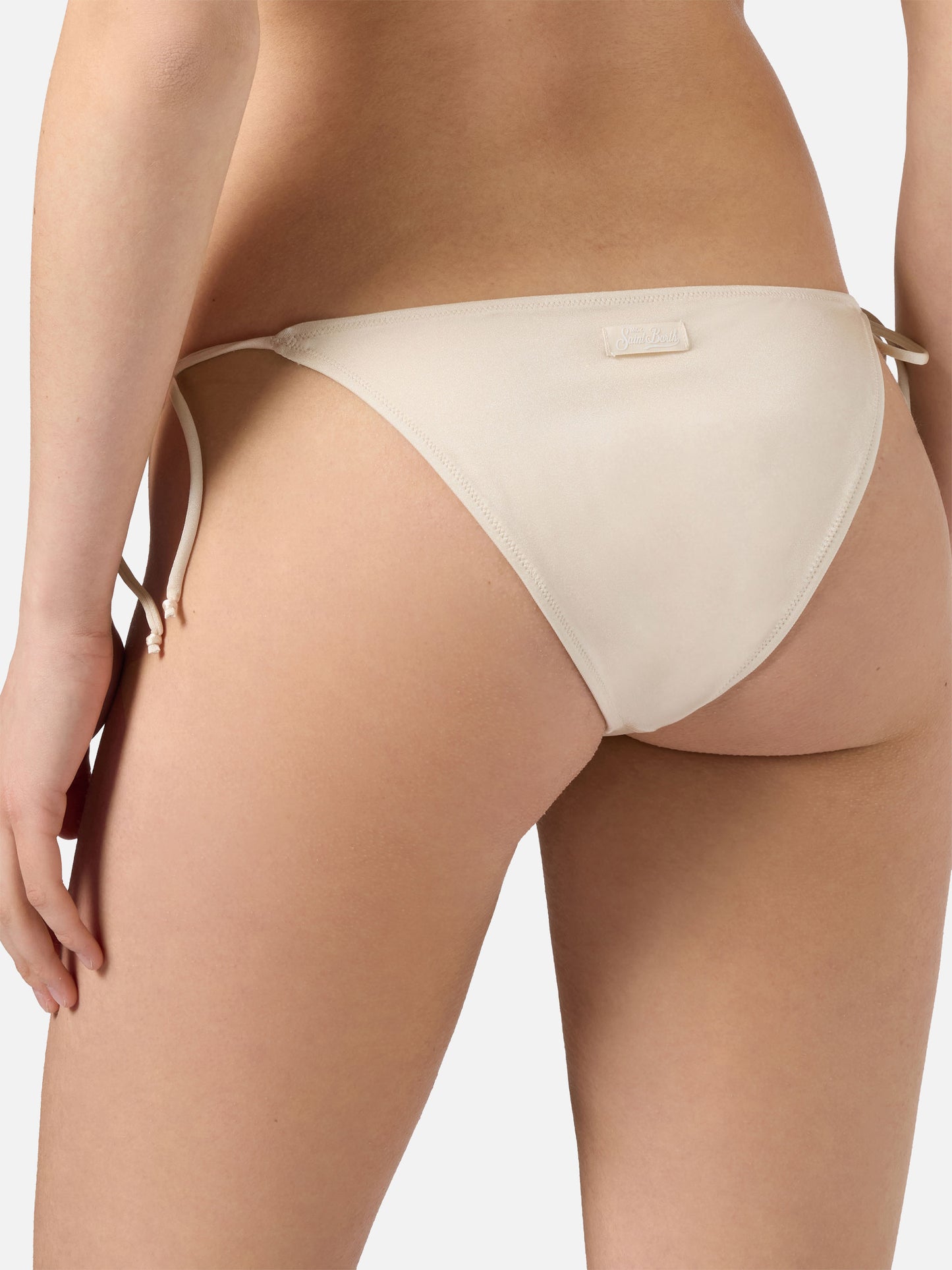 Leah Teen glossy finish bikini with zebra rhinestones