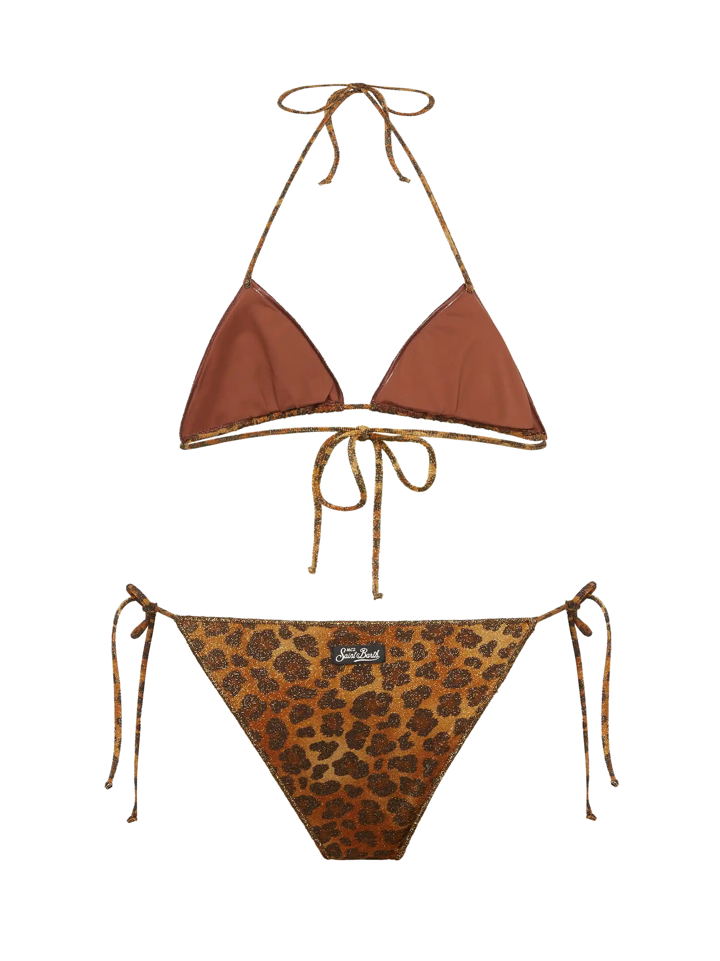 Lurex classic bikini Leah Marielle with animalier print - MC2 Saint Barth