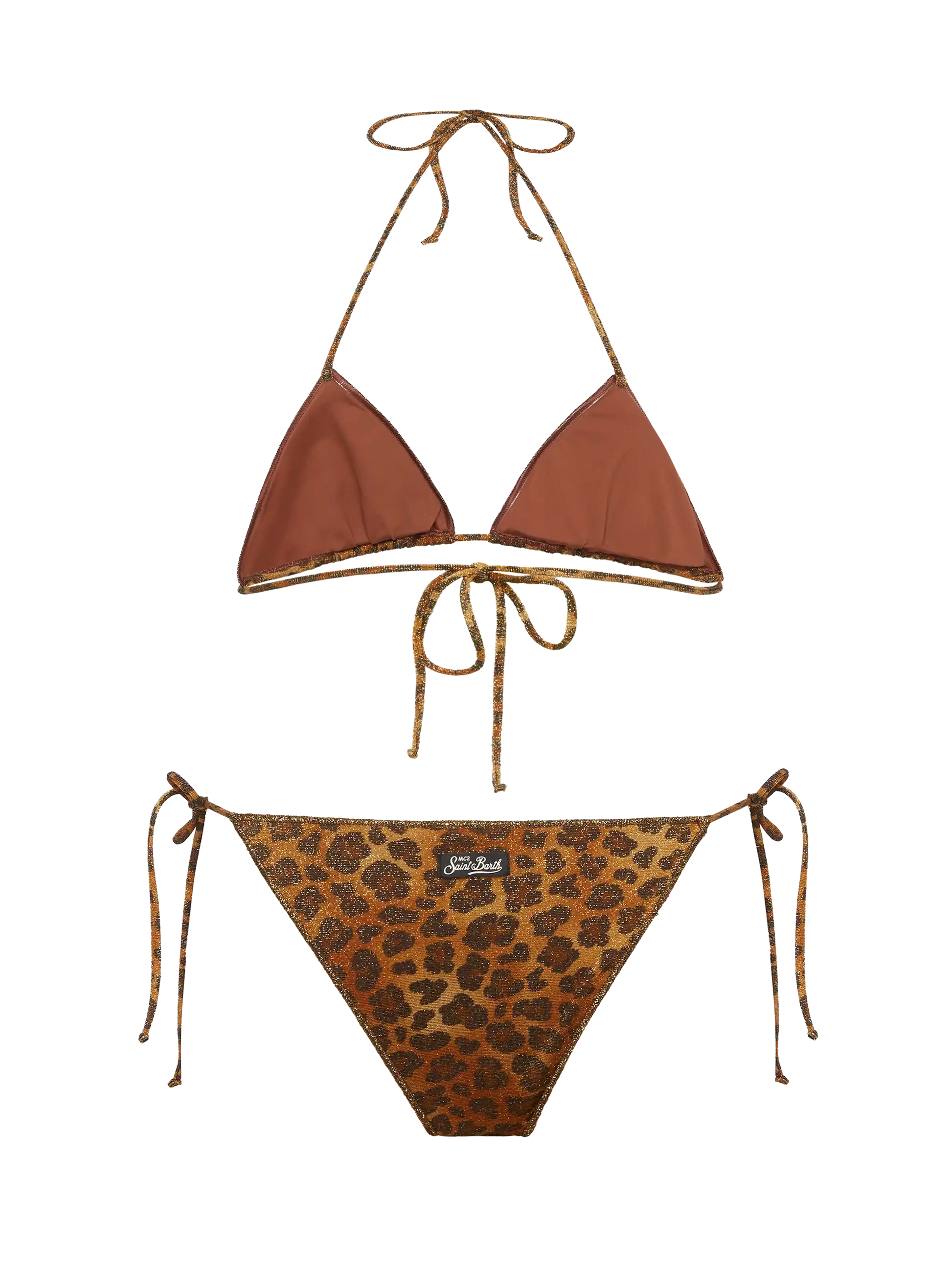 Lurex classic bikini Leah Marielle with animalier print - MC2 Saint Barth